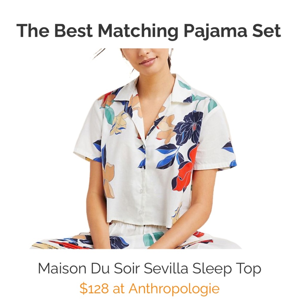 Anthropologie Maison Du Soir Pajama Set
